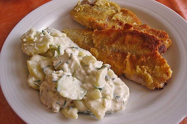 Crispy Fish with Potato Salad
