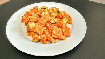 Sesame Sweet Potatoes with Asparagus, Bell Pepper and Lemon Dressing