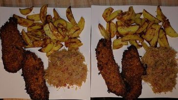 Pollo Fino Mediterraneo with Crispy Rosemary and Potato Wedges