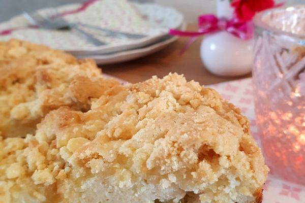 Crumb Cake with Cherry Quark Filling