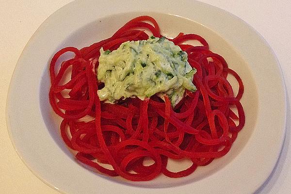 Crumbly Beetroot Spaghetti