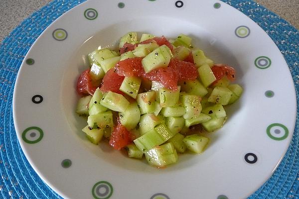 Cucumber and Grapefruit Salad