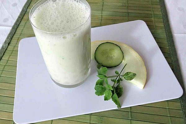 Cucumber and Honeydew Melon Lassi