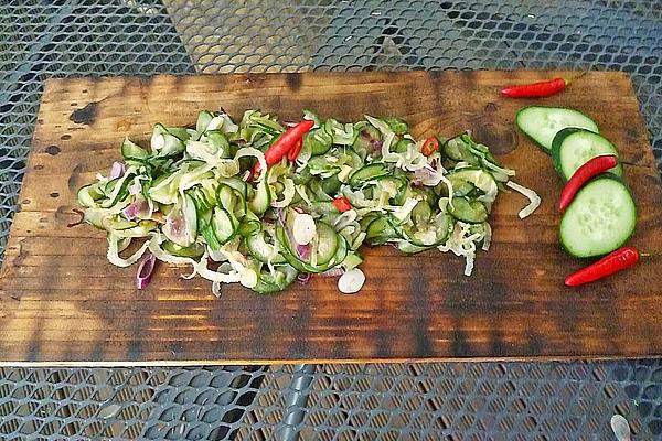 Cucumber Salad with Fennel and Ginger