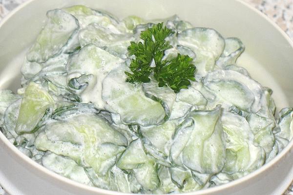 Cucumber Salad with Herbal Creme Frâiche