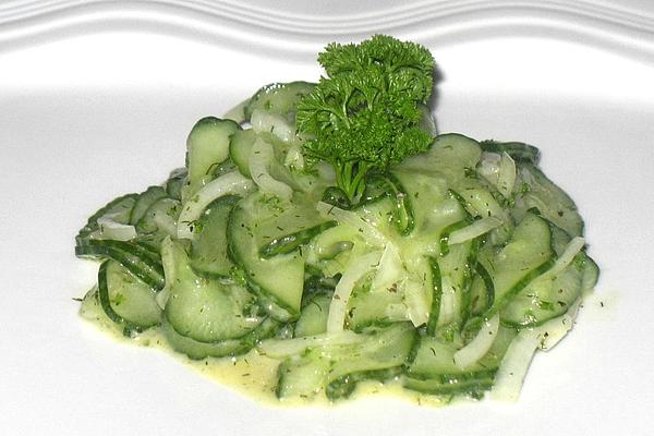 Cucumber Salad with Honey