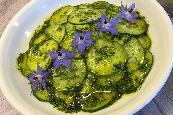 Cucumber Salad with Honey – Curry Dressing