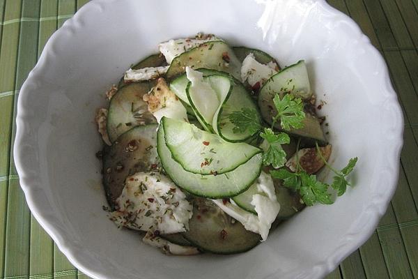 Cucumber Salad with Mozzarella