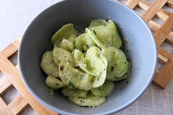 Cucumber Salad with Spring Onion