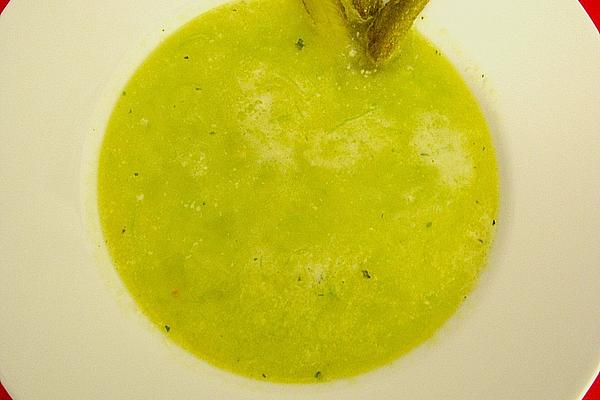 Cucumber Soup with Cheddar