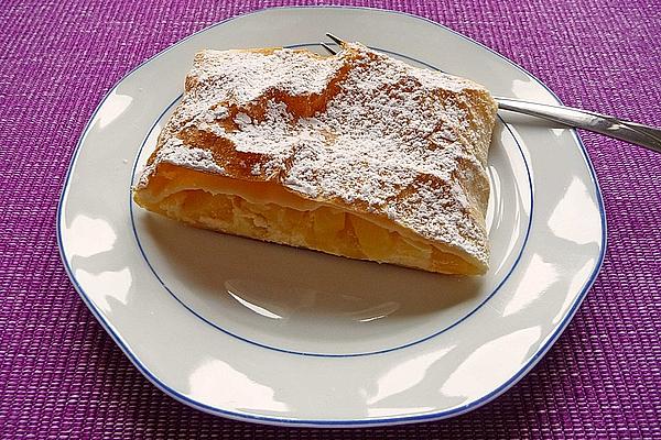 Curd Cheese – Pineapple Strudel with Vanilla Sauce