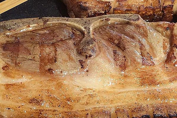 Cured Lumberjack Steaks from Grill