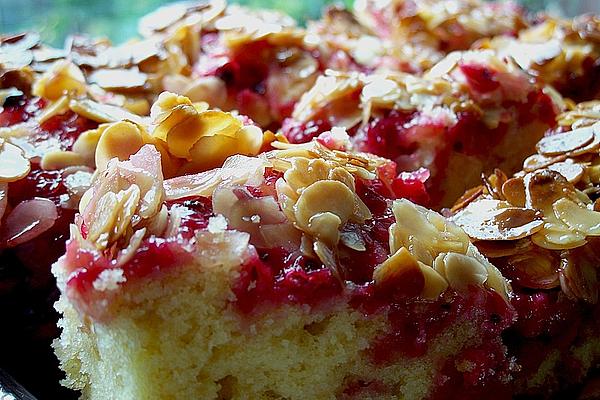 Currant Cake with Almond Brittle
