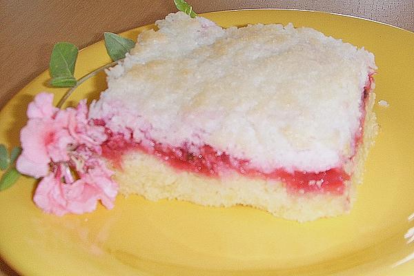 Currant Cake with Coconut Topping