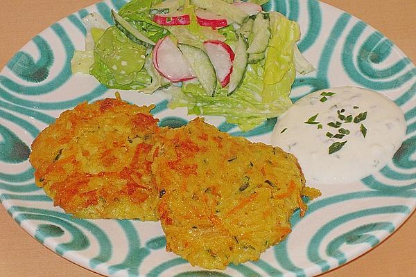 Curry Rice – Vegetable Patty with Garlic Dip