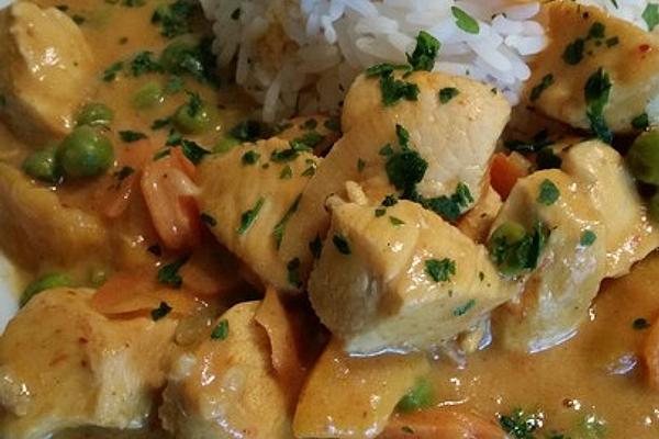 Curry with Peanut Butter and Peaches