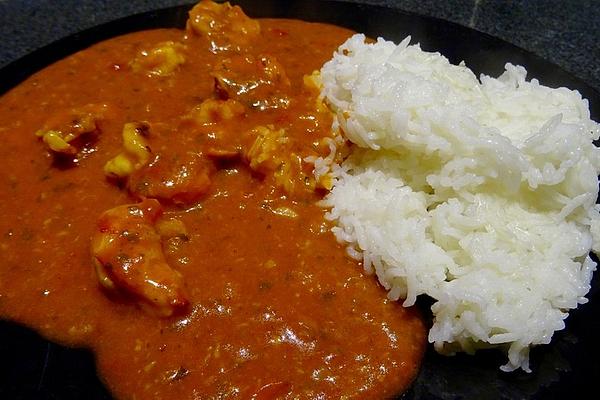 Curry with Prawns and Rice