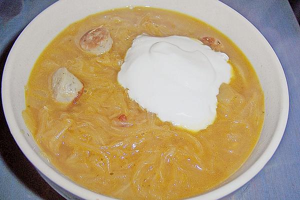 Czech Sauerkraut Soup