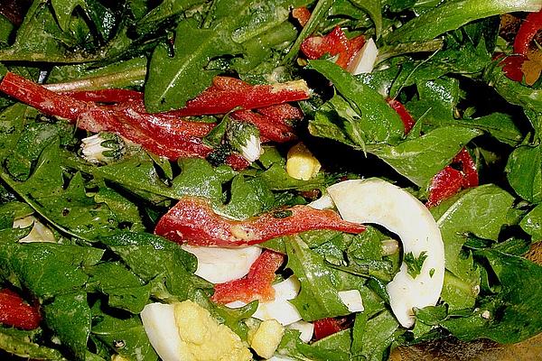 Dandelion – Pepper – Salad with Egg and Daisies