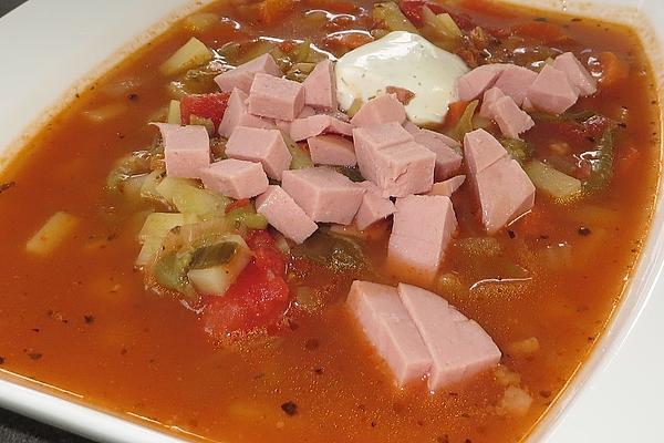 Danny`s Delicious Potato Soup with Meat Sausage
