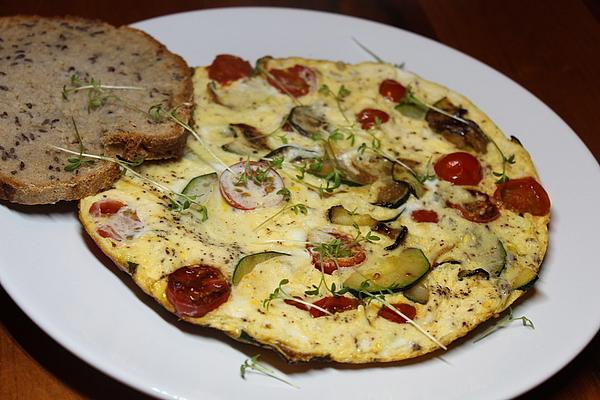 Delicious Omelette with Zucchini