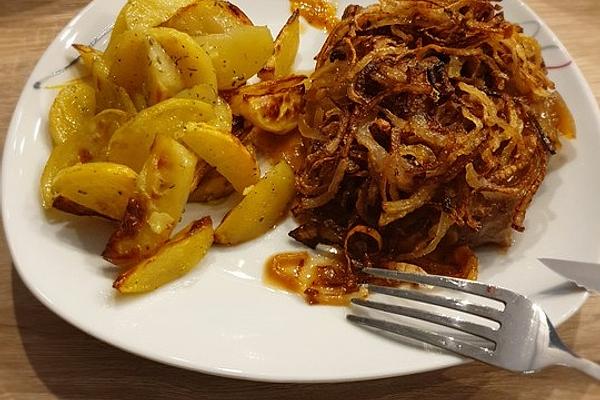 Delicious Roast Beef with Hot Onions