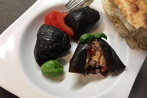 Dried Eggplant with Rice Filling