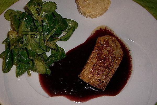 Duck Breast with Port Wine Sauce