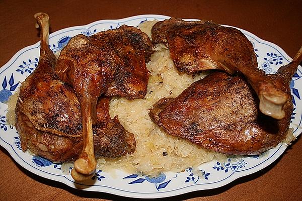 Duck Leg on Sauerkraut