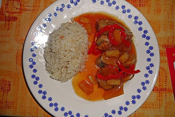 Fish Fillet with Fruity – Spicy Mango Sauce