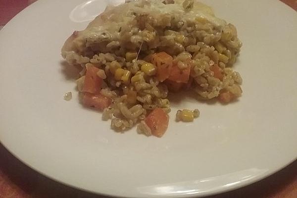 Ebly Casserole with Carrots and Corn
