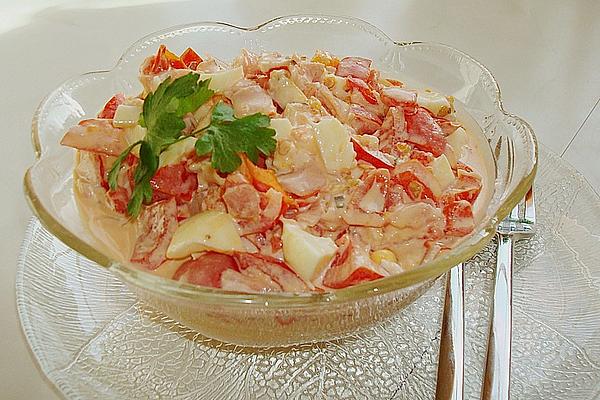 Egg Salad with Ham and Tomato