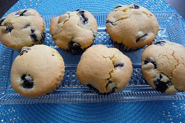 Eggnog Muffins with Blueberries