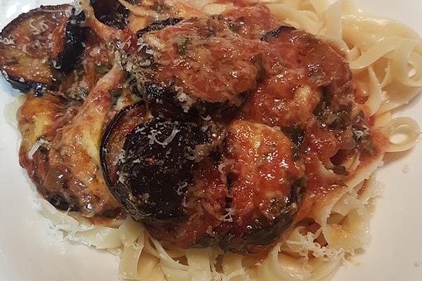 Eggplant Casserole with Pasta