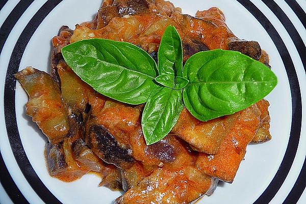 Eggplant Cubes in Tomato Sauce