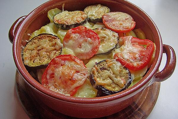 Eggplant – Potato – Casserole with Minced Meat