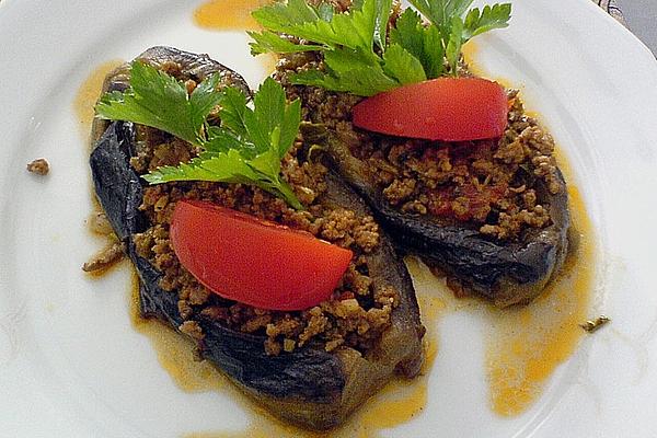 Eggplant Stuffed with Minced Meat