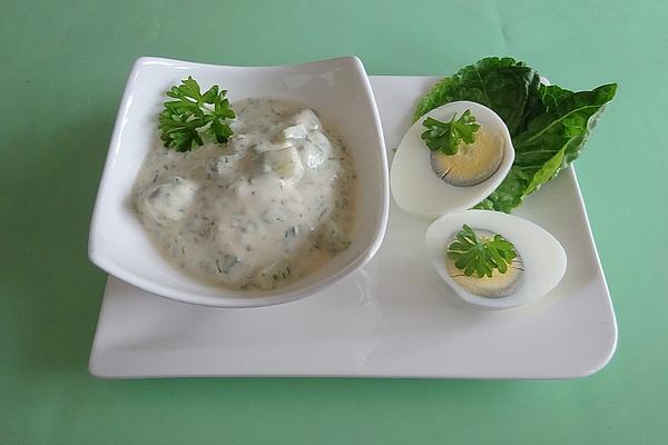Eggs with Fine Herb Sauce