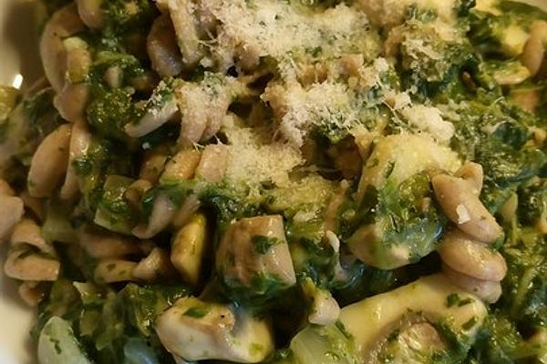 Emily`s Tagliatelle in Mushroom – Spinach – Sauce