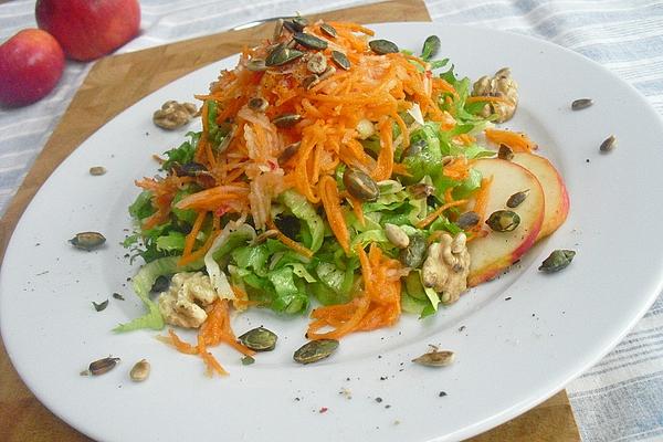 Endive, Carrot and Apple Salad