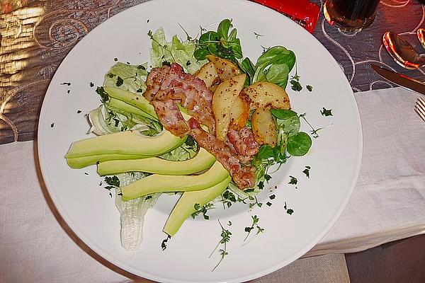 English Salad with Bacon and Pears