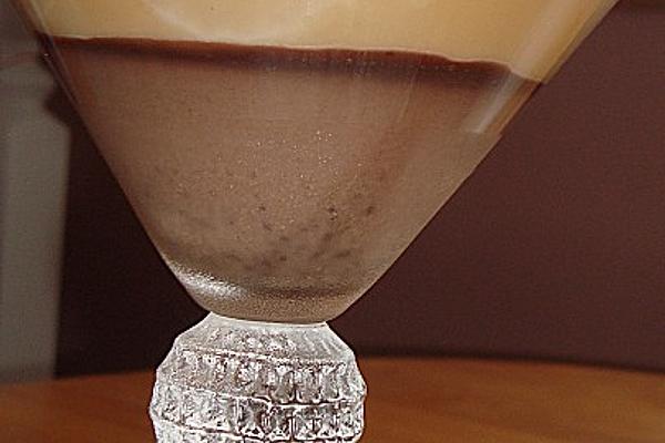 Espresso Meets Vanilla Ice Cream and Chocolate Cream