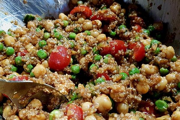 Exotic Quinoa Salad with Two Kinds Of Peas