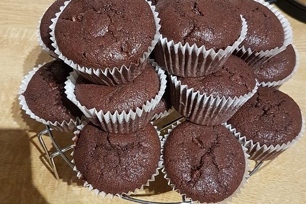 Extra Chocolate Wholemeal Chocolate Muffins