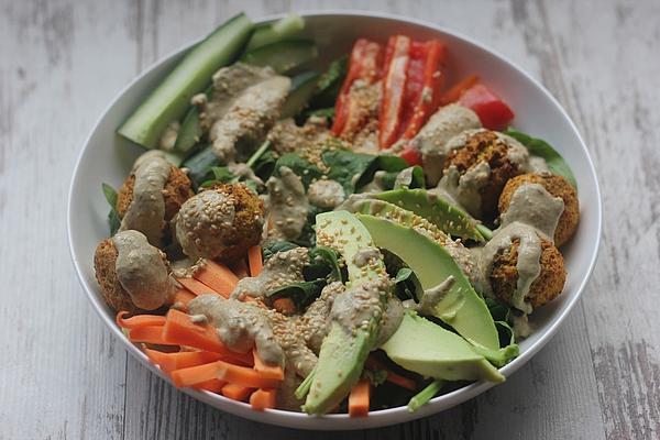 Falafel Bowl with Tahini Yogurt