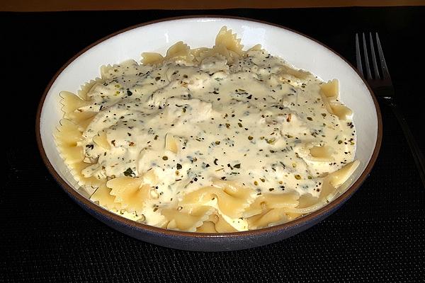 Farfalle with Cheese and Herb Sauce