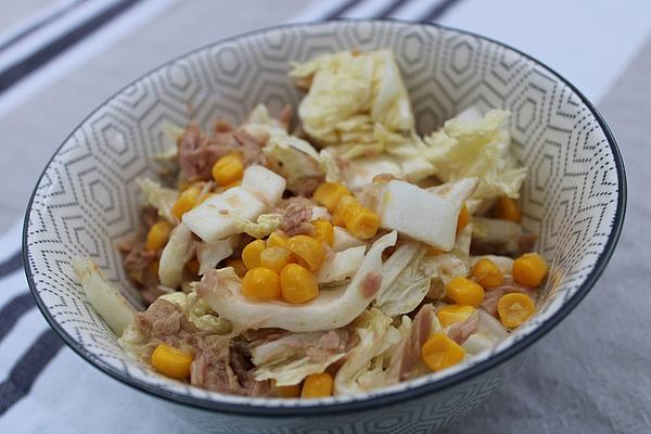 Fast Tuna – Corn – Chinese Cabbage Salad