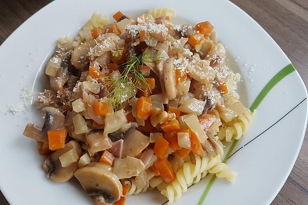 Fennel, Carrot and Walnut Sauce