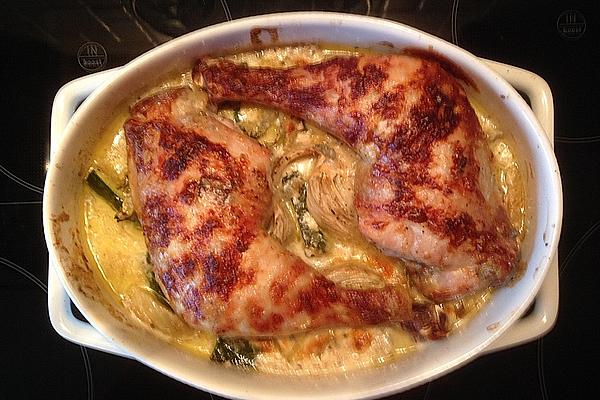 Fennel Chicken with Gorgonzola