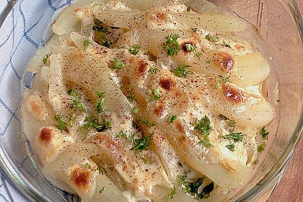 Fennel Gratin with Pears